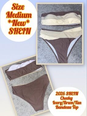 New SHEIN Sz Med Bandeau Bikini